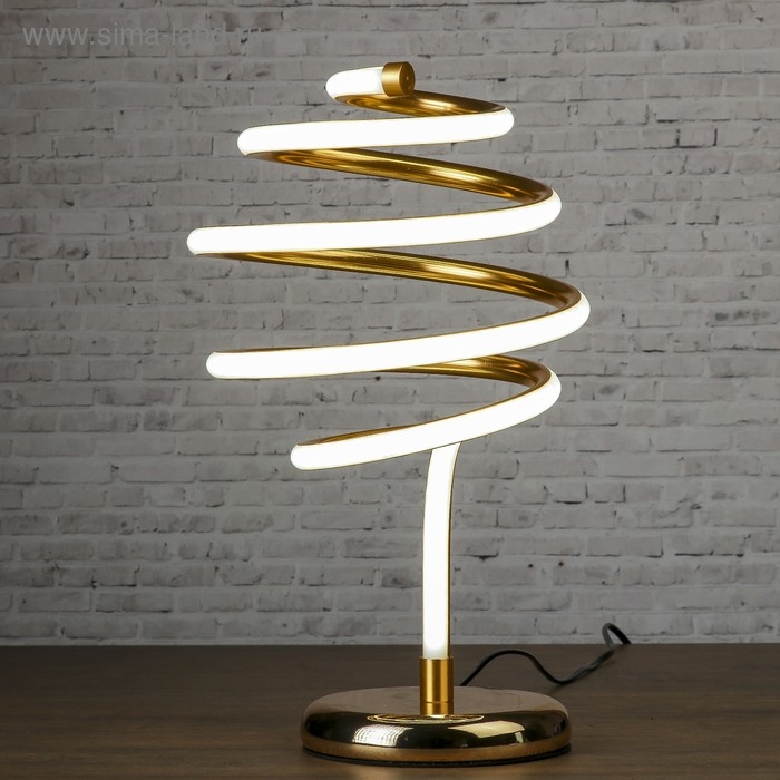 Настольная лампа металл, силикон "Спираль" 5Вт от 220В 22,5х22,5х37,5 RISALUX