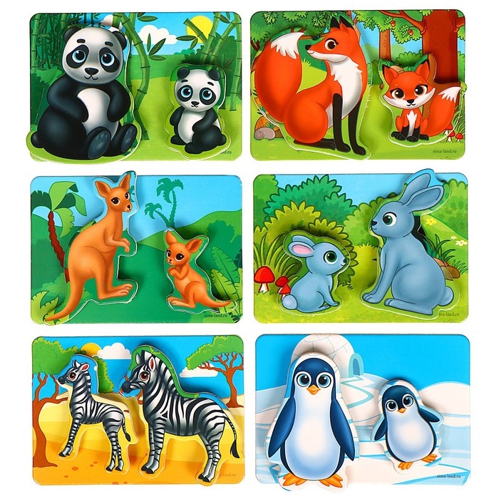 Игрушка на липучках &laquo;Мамы и их дети&raquo;