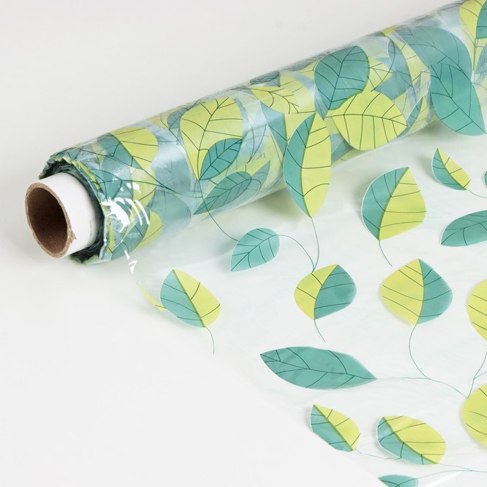 Клеёнка на стол Доляна &laquo;Листопад&raquo;, ширина 137 см, толщина 0,07 мм, рулон 30 метров