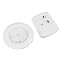 Светильник светодиодный, нажимной 4000К, от батареек, набор из 3 шт, пульт в комплекте Светильник светодиодный, нажимной 4000К, от батареек, набор из 3 шт, пульт в комплекте