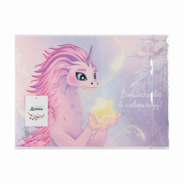 Салфетка новогодняя на стол Доляна &laquo;Волшебства!&raquo;, 40х29см