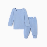 Комплект (лонгслив и брюки) детский MINAKU, цвет пыльно-голубой, рост 74-80 см