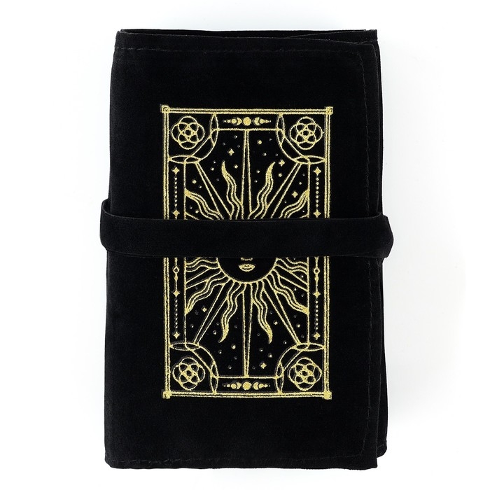 Мешочек для карт &laquo;Солнце&raquo;, бархатный, 14х40 см