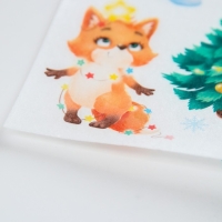 Вафельные картинки съедобные «Веселого нового года», для декора тортов и капкейков, 1 лист Вафельные картинки съедобные «Веселого нового года», для декора тортов и капкейков, 1 лист