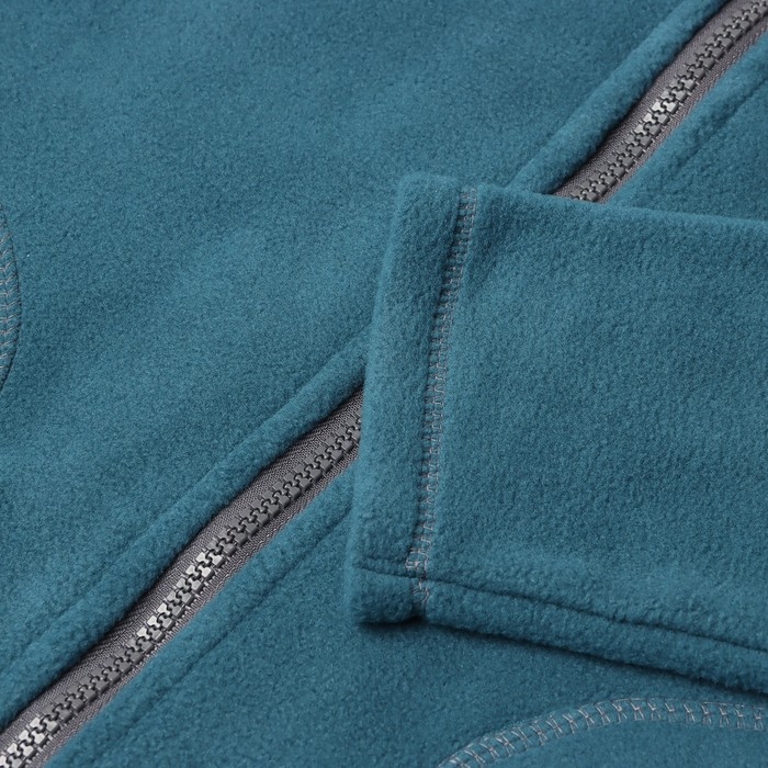 Джемпер флисовый детский, цвет тёмно-бирюзовый, рост 140 см