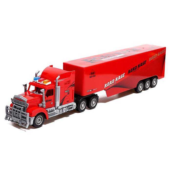 Грузовик радиоуправляемый «Фура», работает от батареек, световые эффекты, МИКС Грузовик радиоуправляемый «Фура», работает от батареек, световые эффекты, МИКС