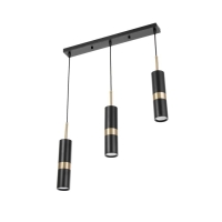 Светильник BayerLux Подвес BayerLuxной "Холли" 3хLED 15Вт 4000К черный золото 6х6х33-233см