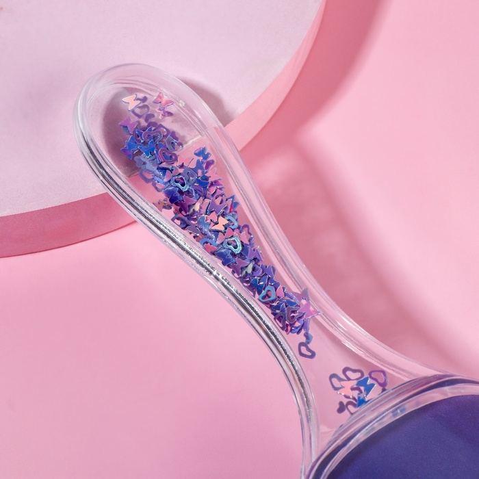 Расчёска массажная, широкая, 6 × 18 см, цвет фиолетовый Расчёска массажная, широкая, 6 × 18 см, цвет фиолетовый