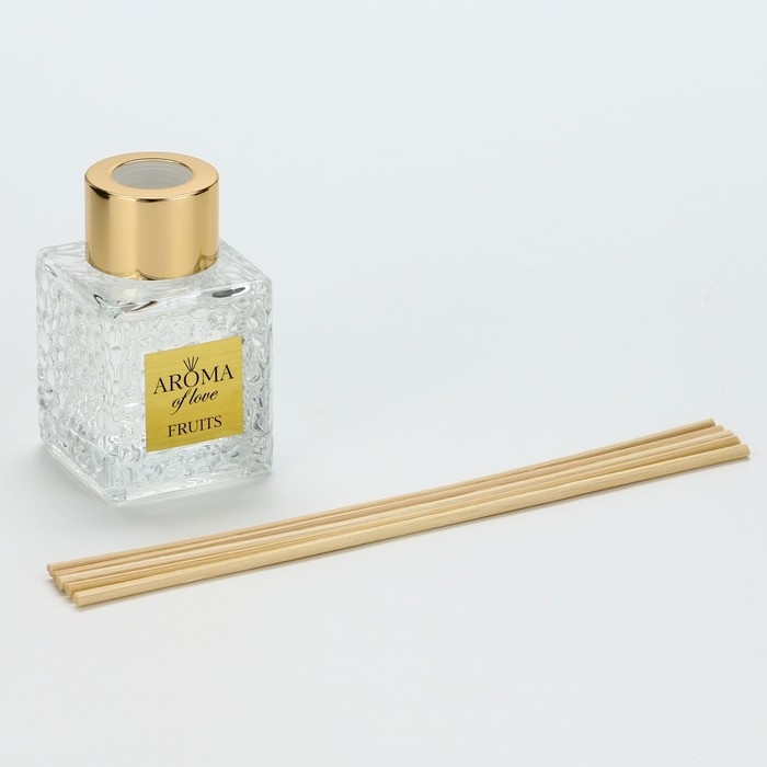 Диффузор ароматический палочки, ароматизатор для дома &laquo;Аромадиффузор: For home&raquo;, аромат фруктовый, 50 мл.