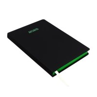 Ежедневник датированный 2025 года, deVENTE. Flag, A5 168 листов, deVENTE. Duo, твердая обложка кожзам с поролоном, шелкография, перфорация, ляссе, блок 70 г/м2