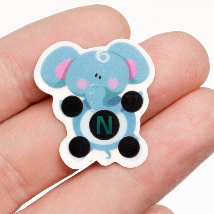 Детский термометр - наклейка налобный Детский термометр - наклейка налобный "Слоненок", до 40°, 4,5 х 3 см