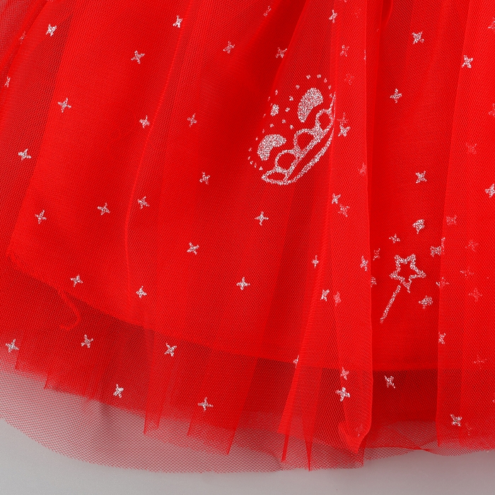 Карнавальный набор &laquo;Стильная принцесса&raquo;: ободок, платье красное с короной, рост 98-104 см