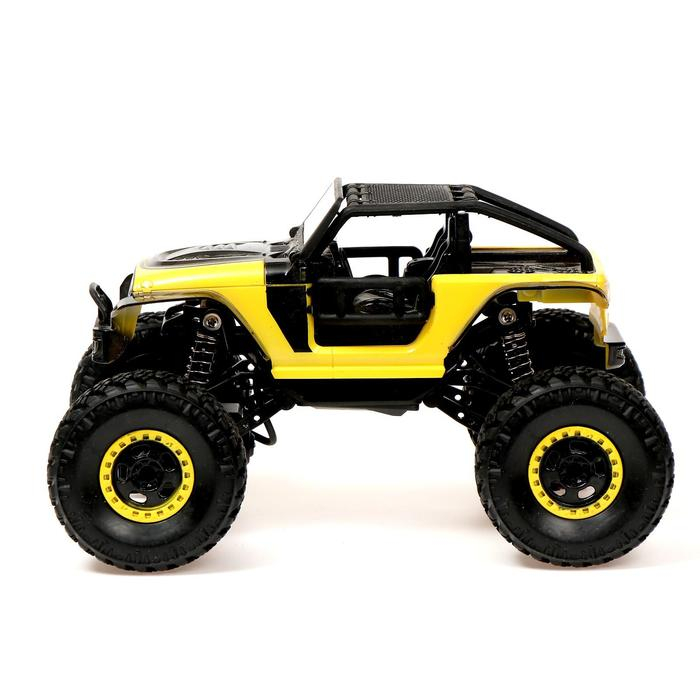 Джип радиоуправляемый &laquo;Краулер&raquo;, 1:20, работает от аккумулятора, цвет жёлтый