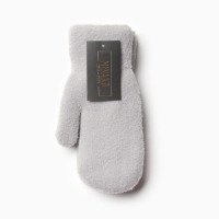 Варежки женские на иск.меху MINAKU гладкие 22 см серый Варежки женские на иск.меху MINAKU гладкие 22 см серый