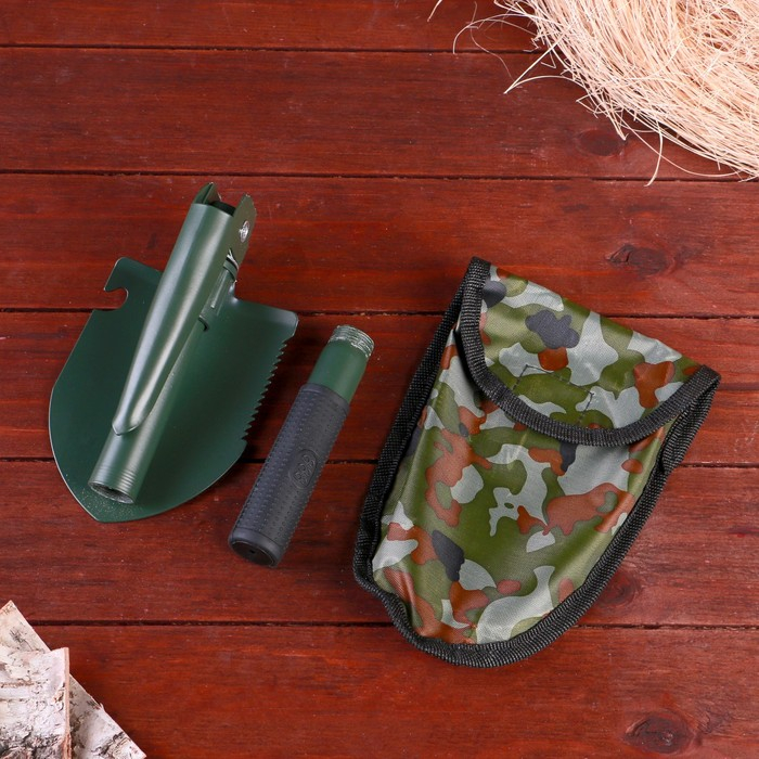 Лопата складная Лопата складная "Егерь" 4в1 в чехле, 41 см, оливковая