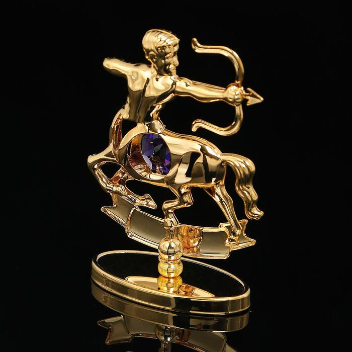 Сувенир знак зодиака &laquo;Стрелец&raquo;, 9,5&times;4&times;6,5 см, с кристаллом