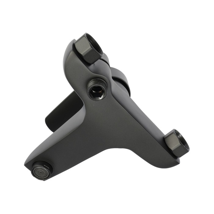 Смеситель для ванны ZEIN Z3856, однорычажный, душевой набор, лейка 5 режимов, графит Смеситель для ванны ZEIN Z3856, однорычажный, душевой набор, лейка 5 режимов, графит