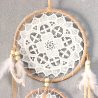 Ловец снов тройной "Кружево белое" 69х16 см Ловец снов тройной "Кружево белое" 69х16 см