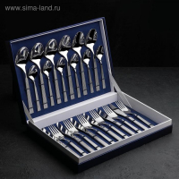 Набор столовых приборов «Ариета», 24 предмета, толщина 2,5 мм, декоративная коробка Набор столовых приборов «Ариета», 24 предмета, толщина 2,5 мм, декоративная коробка