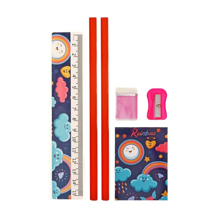 Набор настольный канцелярский, 6 предметов, Calligrata Набор настольный канцелярский, 6 предметов, Calligrata "Небо"