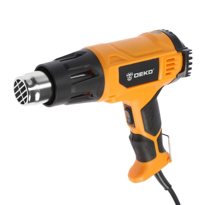 Фен технический DEKO HG2400W, 2400 Вт, 300/500 л/мин, 380/600 &deg;С, 4 насадки