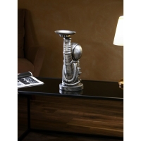 Подставка для мелочей &laquo;Космонавт&raquo;, полистоун, 47 см, цвет серебро