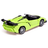 Машинка радиоуправляемая &laquo;СпортКар&raquo;, аккумулятор, на пульте управления, световые эффекты, цвет зеленый, 1:18