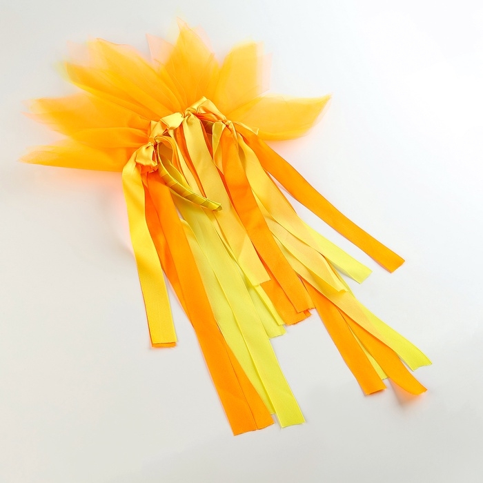 Карнавальный ободок &laquo;Лучистое солнце&raquo;, цвет жёлто-оранжевый