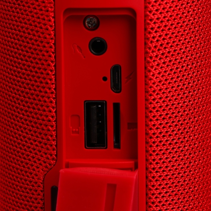 Портативная колонка Hoco HC16, 10 Вт, BT 5.3, FM, AUX, 1200 мАч, красная