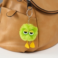 Пушистик на кольце "Трудяга" зелёный 7,6х6х6 см Пушистик на кольце "Трудяга" зелёный 7,6х6х6 см