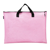 Папка для чертежей и рисунков A3, 420 х 330 х 20 мм, ПВХ, молния сверху, deVENTE Armour, розовая