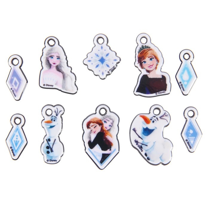 Набор для творчества &laquo;Создай своё украшение&raquo;, сделай 10 шармов своими руками, Холодное сердце, Disney
