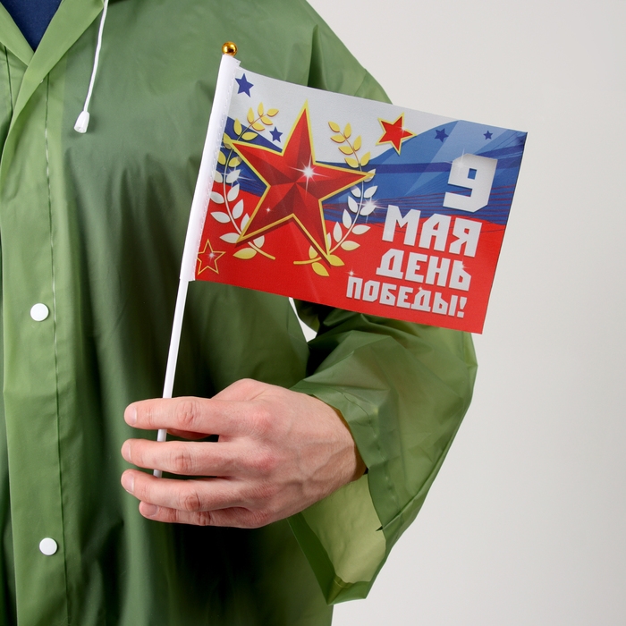 Карнавальный набор &laquo;День победы!&raquo;, р. 42&ndash;54, дождевик, флажок