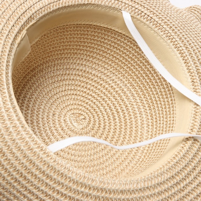 Шляпа женская MINAKU, цвет светло-коричневый, р-р 58 Шляпа женская MINAKU, цвет светло-коричневый, р-р 58