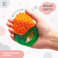 Прорезыватель охлаждающий с водой &laquo;Кукуруза&raquo;, цвет жёлтый, Крошка Я