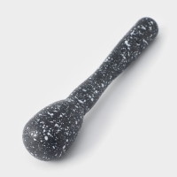 Ступка с пестиком Доляна &laquo;Чёрный мрамор&raquo;, d=10 см, цвет чёрный