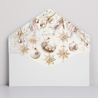 Набор конвертов для денег, &laquo;С Новым годом&raquo;, 8 штук, софт тач, тиснение, 19 х 9.2 см, Новый год