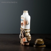 Штоф фарфоровый &laquo;Охотник&raquo;, 0.35 л, в упаковке книге