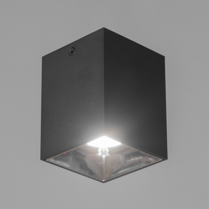 Светильник Светильник "Кубик" LED 4000К 10Вт DIM220 черный серебро 7,5х7,5х9,5см