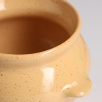 Горшок керамический для запекания №5 с ручками, 0,5л / 10х10,5см, каракум Горшок керамический для запекания №5 с ручками, 0,5л / 10х10,5см, каракум