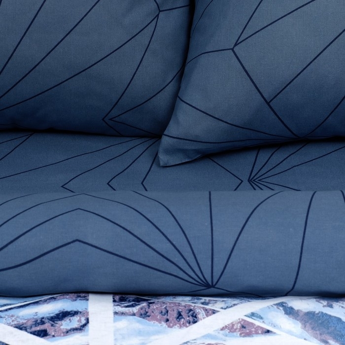 Постельное бельё "Этель" евро Горные вершины 200*217 см, 240*220 см, 70*70 см -2 шт