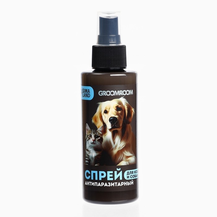 Спрей от паразитов «Groomroom» для кошек и собак, 150 мл Спрей от паразитов «Groomroom» для кошек и собак, 150 мл