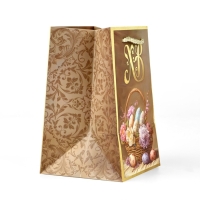 Пакет подарочный под кулич &laquo;Пасха&raquo;, яйца, 10 &times; 16 &times; 10 см