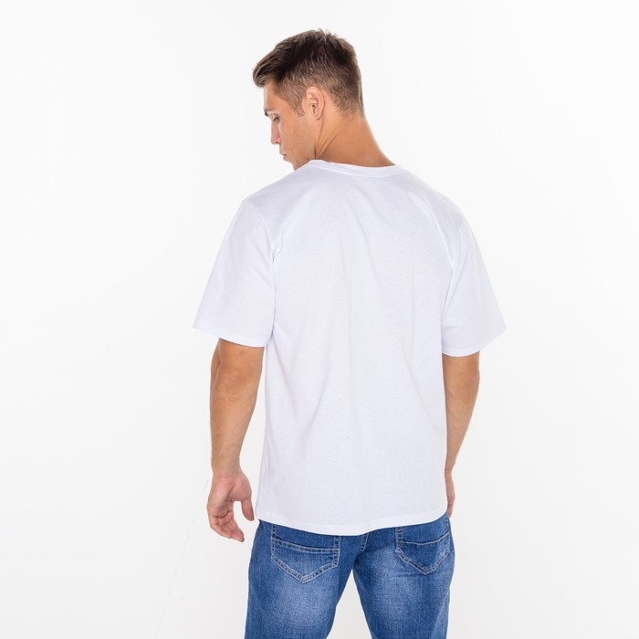 Футболка мужская новогодняя &laquo;Дед мороз&raquo;, цвет белый, размер 56