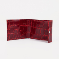 Кошелёк женский на кнопке, цвет красный