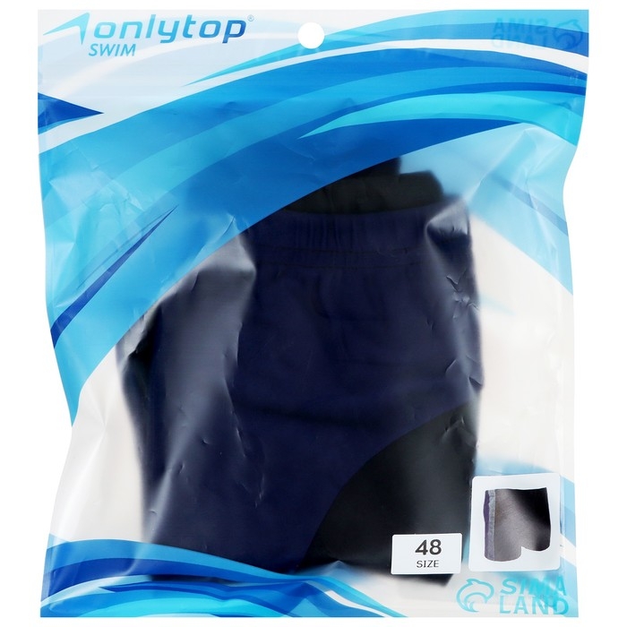 Плавки для плавания ONLYTOP, р. 48, цвет чёрный/серый/синий Плавки для плавания ONLYTOP, р. 48, цвет чёрный/серый/синий