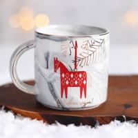 Новый год. Кружка керамическая «С новым годом», 350 мл Новый год. Кружка керамическая «С новым годом», 350 мл