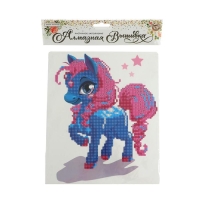 Алмазная вышивка &laquo;Пони&raquo;, с частичным заполнением, с подставкой, 21 &times; 25 см