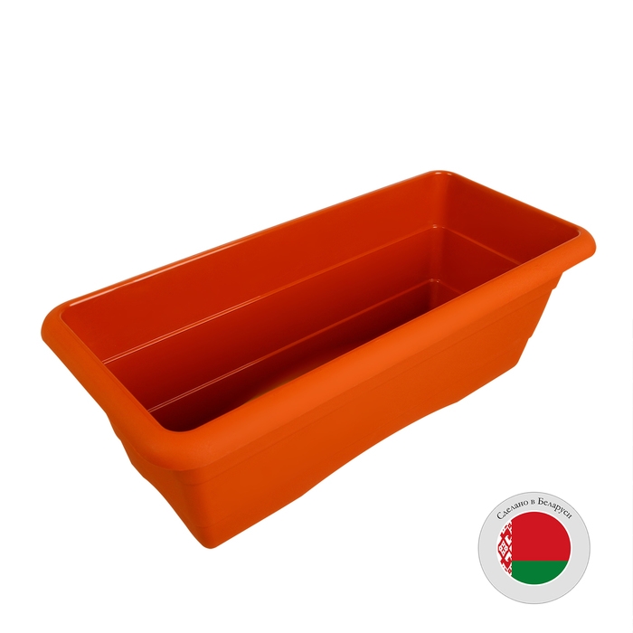 Ящик для цветов, 48 &times; 22 &times; 17 см, 10 л, цвет терракот