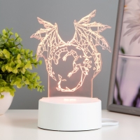 Светильник "Дракон" LED RGB от сети 14,2х9,5х16 см RISALUX Светильник "Дракон" LED RGB от сети 14,2х9,5х16 см RISALUX